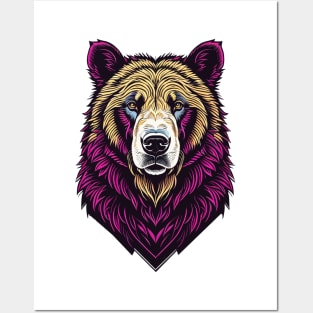 Vector Bear Illustration Posters and Art